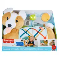 Fischer-Price: Corgie Puppy Crește cu mine pernă cu zornăitoare, dentiție și oglindă - Mattel
