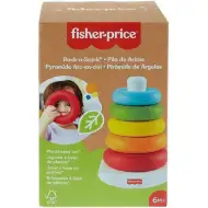 Fisher-Price: ECO colorat piramidă inele jucărie bebeluș - Mattel