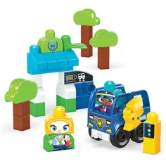 Fisher-Price: Green Town statie de autobuz cu statie de incarcare joc de construcție - Mega Bloks imaginea 2
