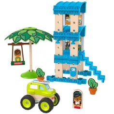 Fisher-Price: Wonder Makers beach bungalow set 35 bucăți - Mattel imaginea 3