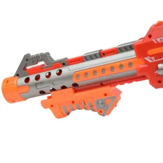 Flames Storm: Pistol electric cu burete gigant roșu cu lumină, magazie rotativă și cartuș 73cm imaginea 2