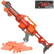 Flames Storm: Pistol electric cu burete gigant roșu cu lumină, magazie rotativă și cartuș 73cm
