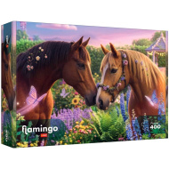 Flamingo by puzzle Cai frumoși puzzle de 400 de piese - Trefl
