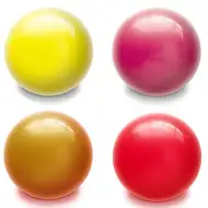 Fluo minge de cauciuc de 14 cm în mai multe culori