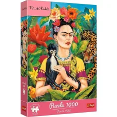 Frida Kahlo - Portret din junglă puzzle premium de 1000 de piese - Trefl