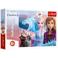 Frozen 2: curajul surorilor puzzle 30 bucăți - Trefl