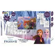 Frozen 2 in 1 puzzle se poate colora 24 bucăți cu poster