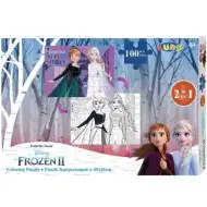 Frozen 2 se poate colora 2 in 1 puzzle 100 bucăți