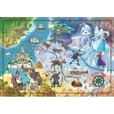 Frozen hartă puzzle 1000 bucăți - Clementoni imaginea 2