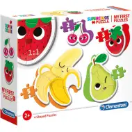Fructe 4 in 1 Supercolor puzzle formă - Clementoni