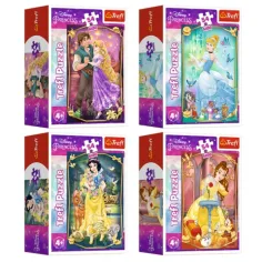 Frumoasele Prințese Disney puzzle mini de 54 de piese în mai multe variante - Trefl