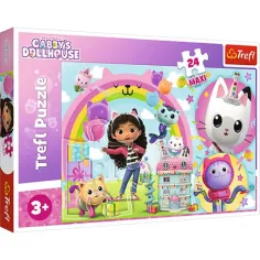 Gabi casa de păpuși 24 de piese Maxi puzzle - Trefl imaginea 1