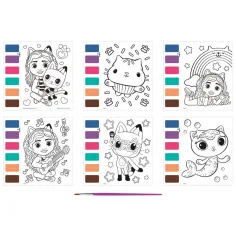 Gabi căsuța de păpuși – Pictează cu apă! Set creativ de pictură de 6 pagini cu pensulă imaginea 2