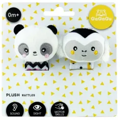 GaGaGu: Set de zornăitoare dublu - Maimuță și Panda