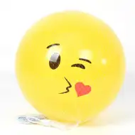 Galben lămâie emoji minge cauciuc 23cm