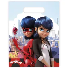 Geantă de petrecere Miraculous set de 6 bucăți
