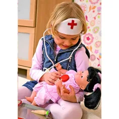 Geantă medicală din lemn cu accesorii imaginea 2