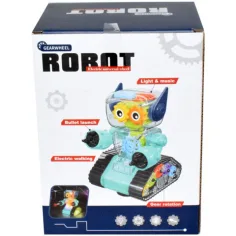GearWheel robot de luptă iluminat cu lansator două variante imaginea 2