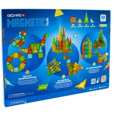 Geomag Magnetic Tiles Gems 60 de piese joc de construcție magnetic imaginea 2