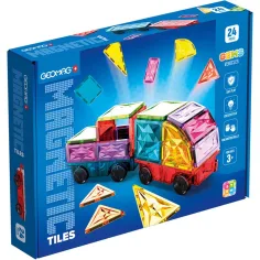 Geomag: Plăci magnetice Gems set de construcție magnetic 24 bucăți