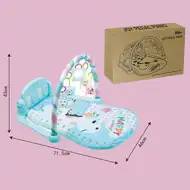 Girafa fericita covor de joacă cu sunete și lumini - culoarea albastră