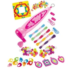 GlamorGirl: Set de mărgele pentru bijuterii cu peste 500 de margele, accesorii și mașină de mărgele imaginea 2