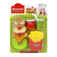 Gourmet hamburger set mâncare