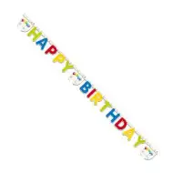 Happy Birthday banner decorativ 