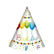 Happy Birthday decorație din hârtie 6 bucăți 