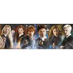 Harry Potter: Elevii de la Hogwarts panoramă puzzle 1000 bucăți - Clementoni imaginea 2