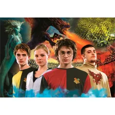Harry Potter și concurenții Cupei Trimagice puzzle 1000 bucăți - Clementoni imaginea 2