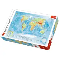 Harta fizică al pământului puzzle 1000 bucăţi - Trefl