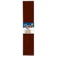 Hârtie creponată culoarea maro 50x200cm
