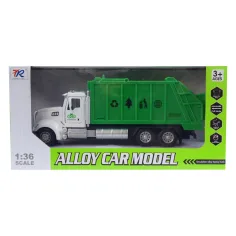 Heavy Duty Truck: Model de camion de colectare selectivă a deșeurilor cu uși care se deschid 1/36 imaginea 6