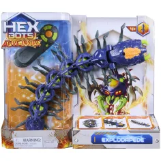 HexBots Explodapede RC robot centiped cu ochi luminoși, controlat de la distanță – Spin Master