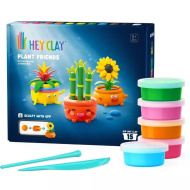 Hey Clay: Set creativ de plastilină pentru iubitorii de plante – set de 15 bucăți