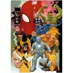 High Quality Collection: Marvel Super-eroi anii 80 puzzle de 1000 bucăți HQC puzzle 69x50cm - Clementoni imaginea 2