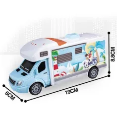 Holiday Travel autocaravană telecomandă RC cu lumină 27MHz 1/32 scară 20cm imaginea 4