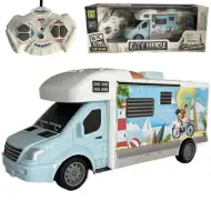 Holiday Travel autocaravană telecomandă RC cu lumină 27MHz 1/32 scară 20cm