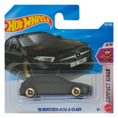 Hot Wheels: '19 Mercedes-Benz A-Class mașină mică neagră 1/64 - Mattel