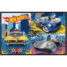 Hot Wheels - 2 x 70 bucăți puzzle - Trefl imaginea 2