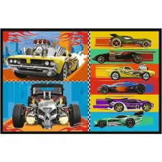 Hot Wheels - 2 x 70 bucăți puzzle - Trefl imaginea 3