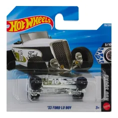 Hot Wheels: '33 Ford Lo Boy mașină albă 1/64 - Mattel