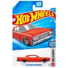 Hot Wheels: '64 Lincoln Continental mașină mică portocalie 1/64 - Mattel