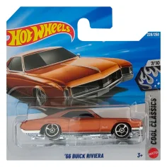 Hot Wheels: '66 Buick Riviera mașină mică maro 1/64 - Mattel imaginea 1