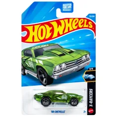 Hot Wheels: '69 Chevelle mașinuță verde 1/64 - Mattel