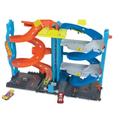 Hot Wheels City: 2 in 1 turn de curse set de joacă - Mattel imaginea 3