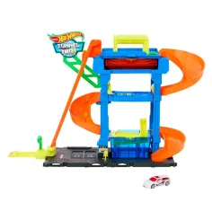 Hot Wheels City: Mașină de spălat cu mașinuță schimbătoare de culoare - Mattel imaginea 4
