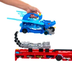 Hot Wheels City: Transportor de mașini Dragon - Mattel imaginea 3