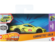 Hot Wheels: Corvette C8.R mașinuță cu mecanism de tragere 1/43 - Mattel